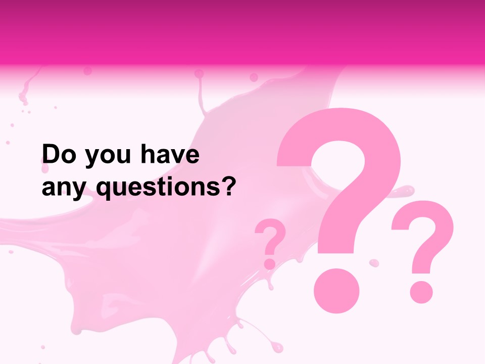 Isolated Paint Motion PowerPoint Template