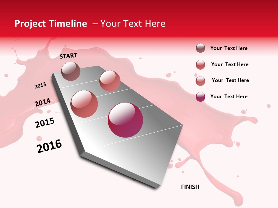 Motion Abstract Painting PowerPoint Template