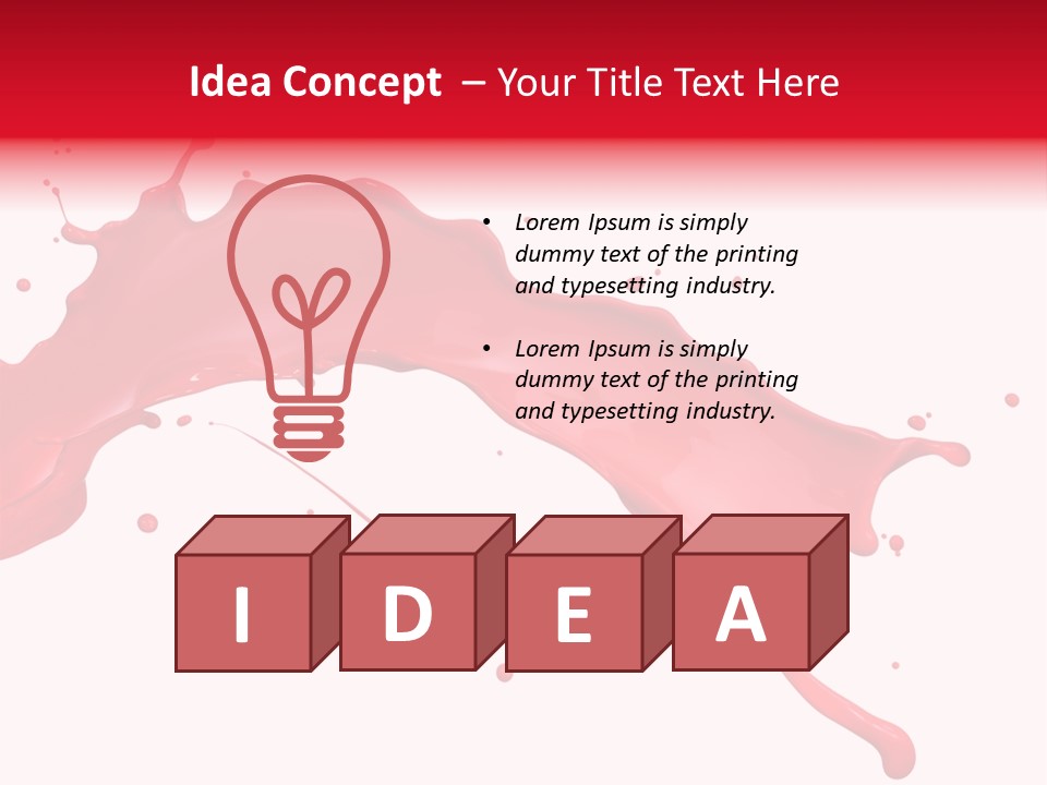 Motion Abstract Painting PowerPoint Template