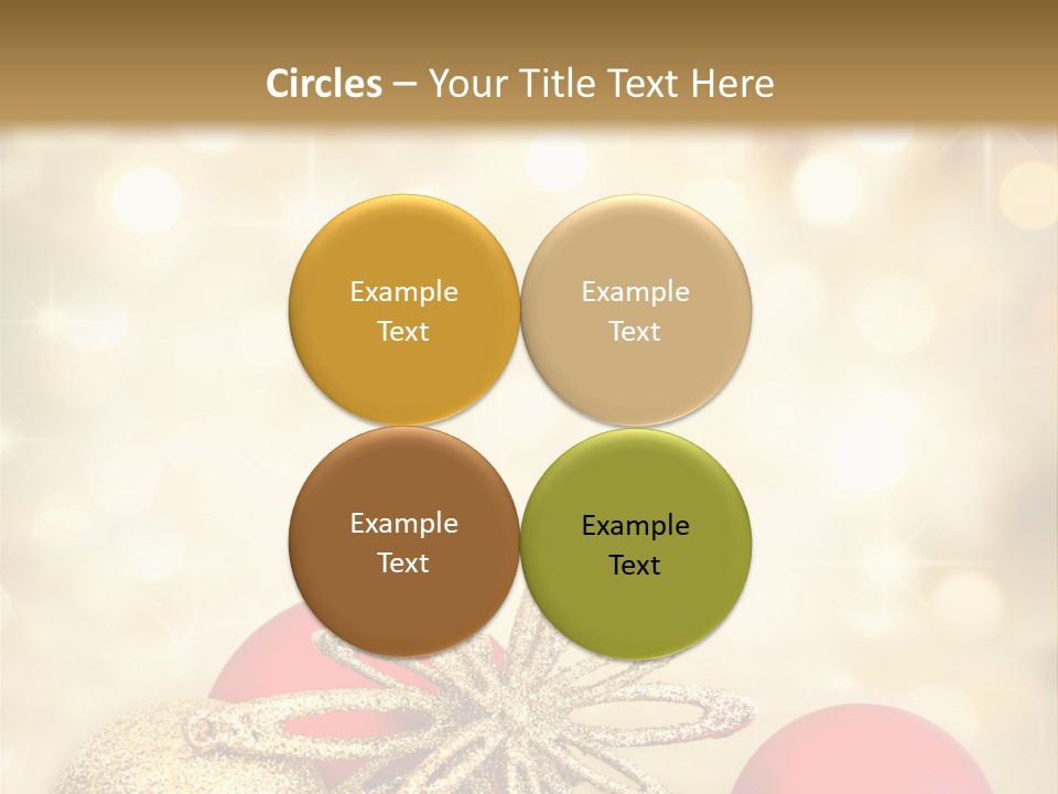 Blurred Golden Seasonal PowerPoint Template