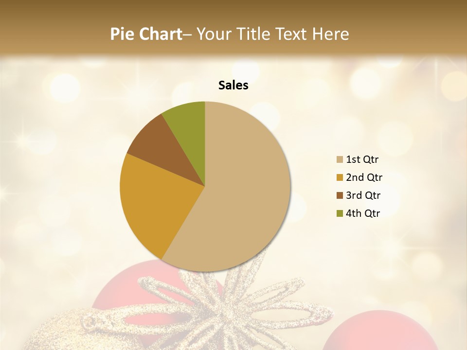 Blurred Golden Seasonal PowerPoint Template