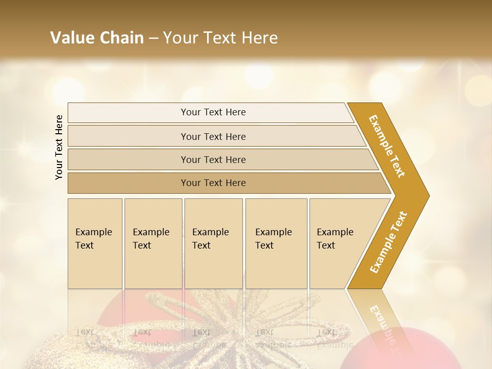 Blurred Golden Seasonal PowerPoint Template