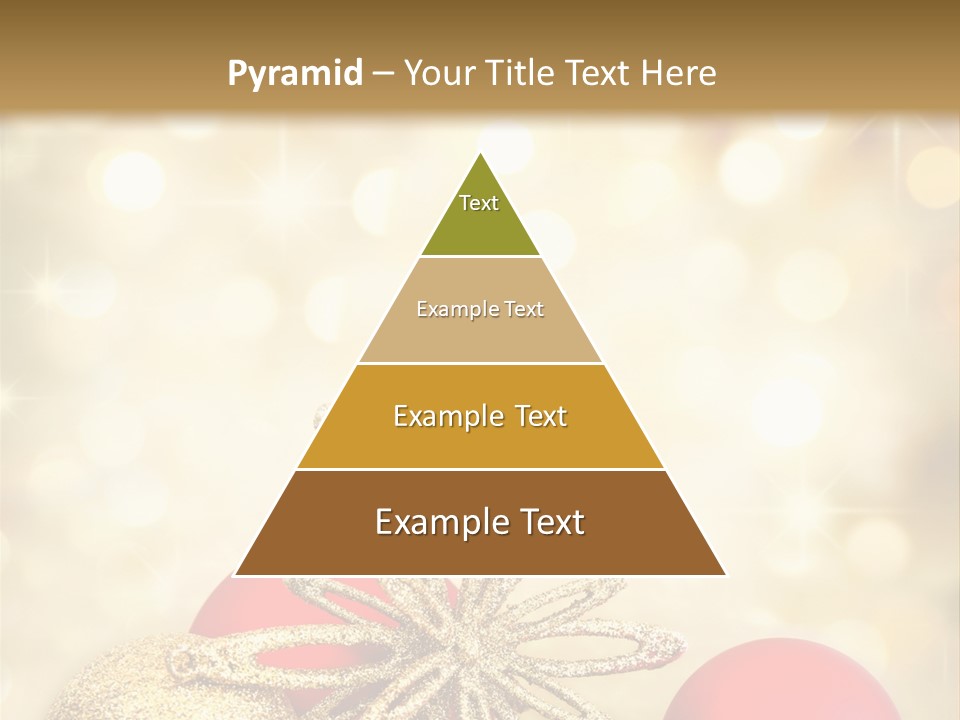 Blurred Golden Seasonal PowerPoint Template