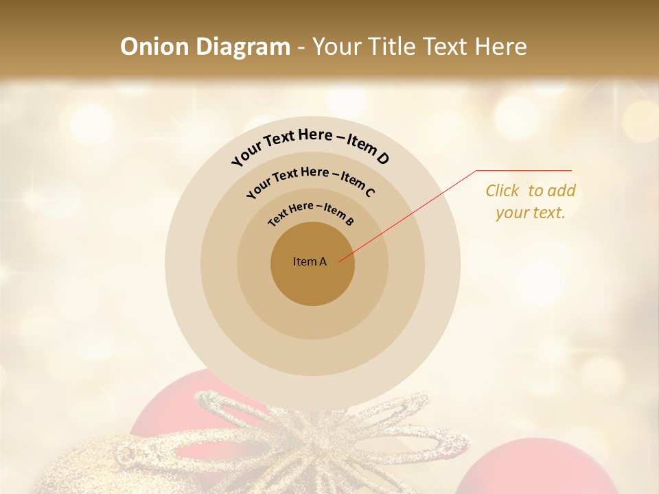 Blurred Golden Seasonal PowerPoint Template