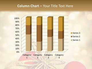 Blurred Golden Seasonal PowerPoint Template