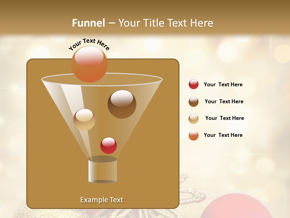 Blurred Golden Seasonal PowerPoint Template