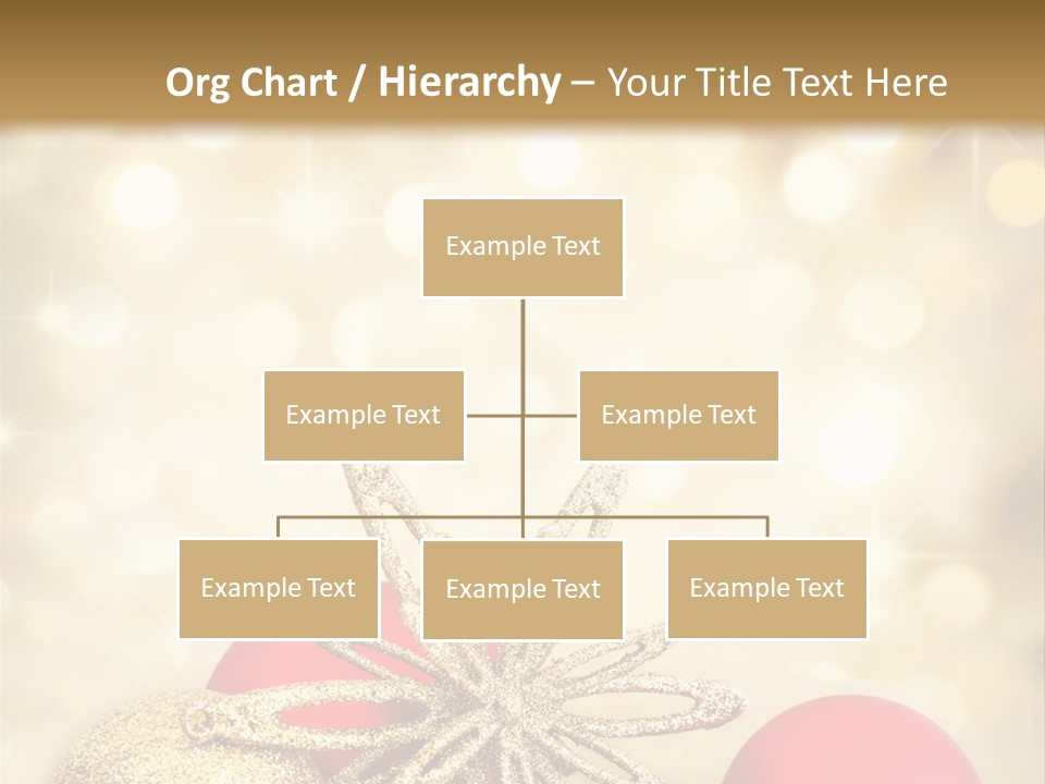 Blurred Golden Seasonal PowerPoint Template