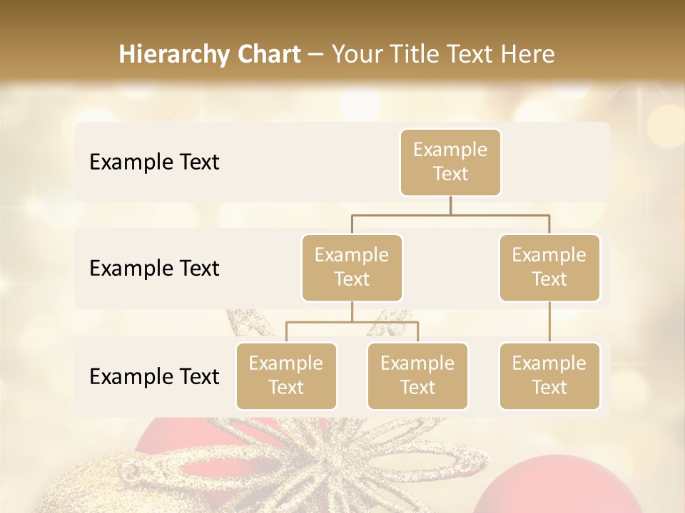 Blurred Golden Seasonal PowerPoint Template