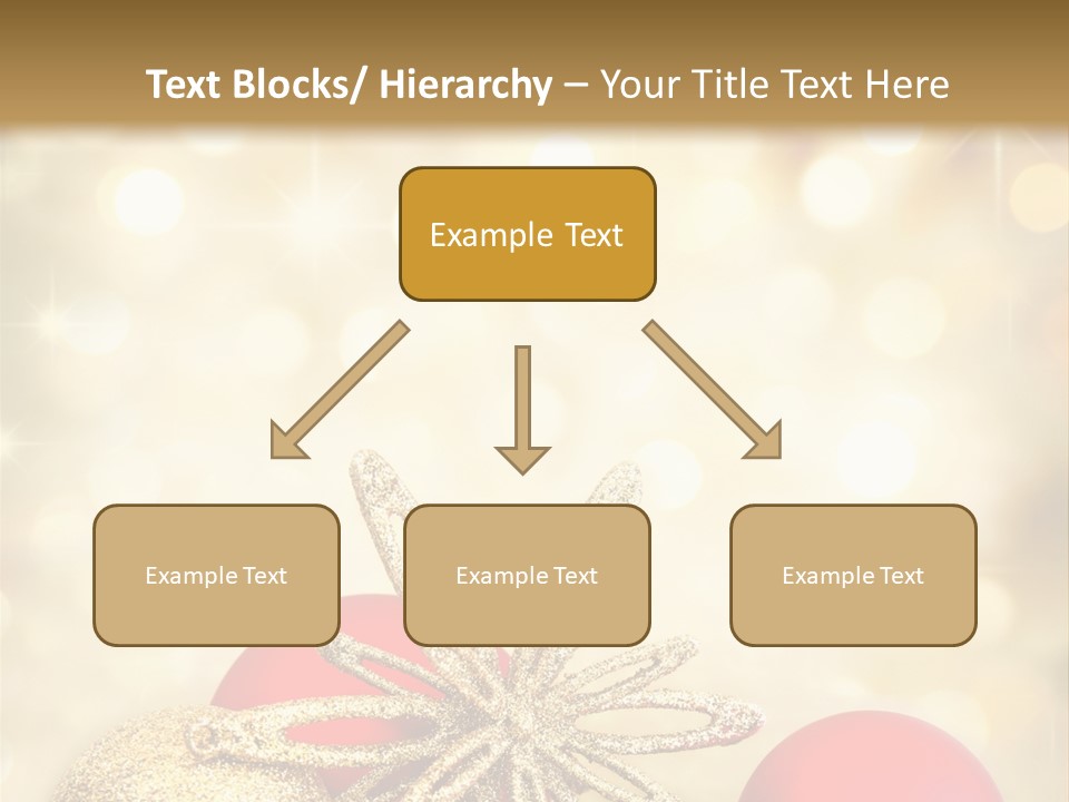 Blurred Golden Seasonal PowerPoint Template