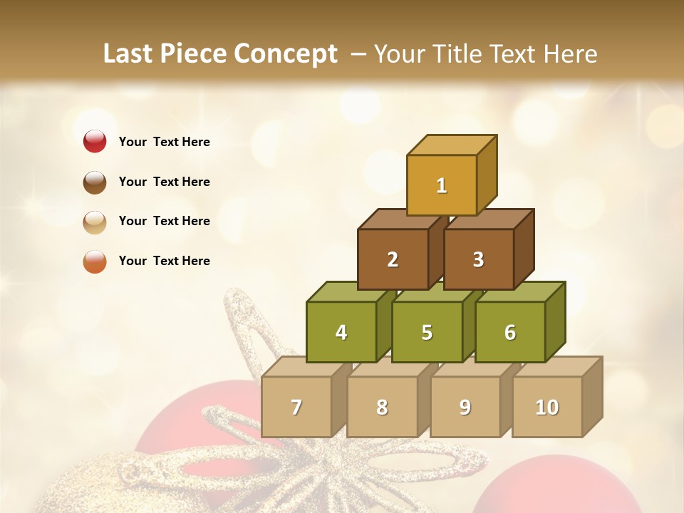 Blurred Golden Seasonal PowerPoint Template