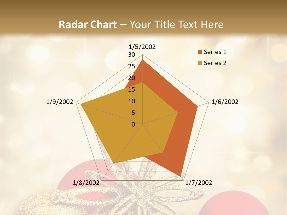 Blurred Golden Seasonal PowerPoint Template