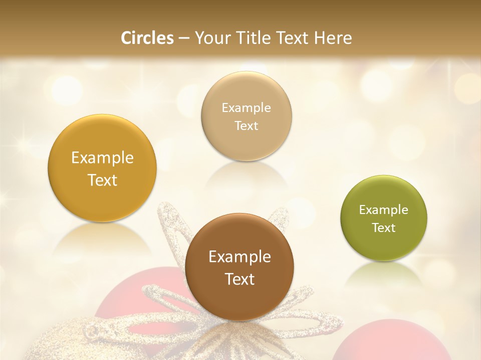 Blurred Golden Seasonal PowerPoint Template