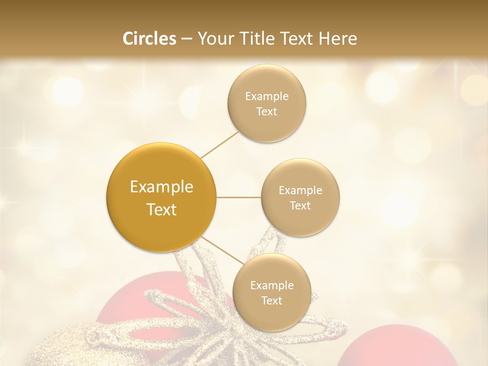 Blurred Golden Seasonal PowerPoint Template