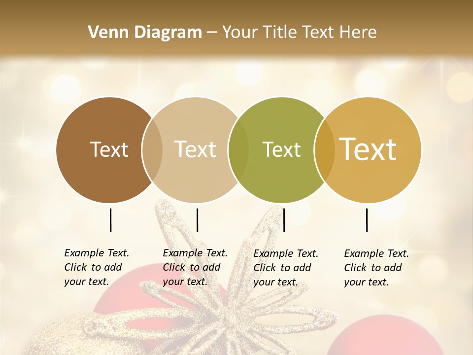 Blurred Golden Seasonal PowerPoint Template
