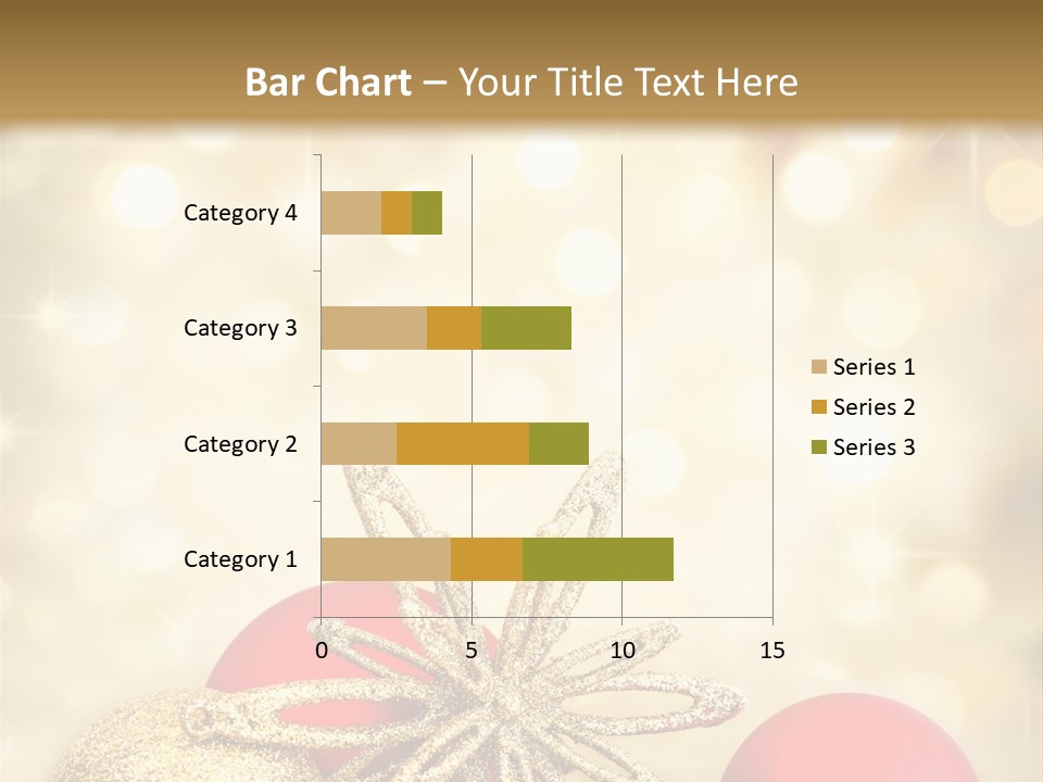 Blurred Golden Seasonal PowerPoint Template
