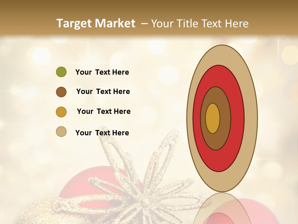 Blurred Golden Seasonal PowerPoint Template