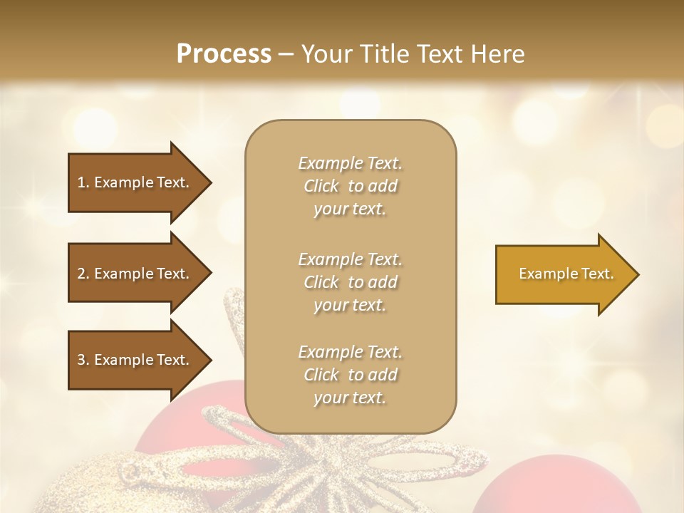 Blurred Golden Seasonal PowerPoint Template