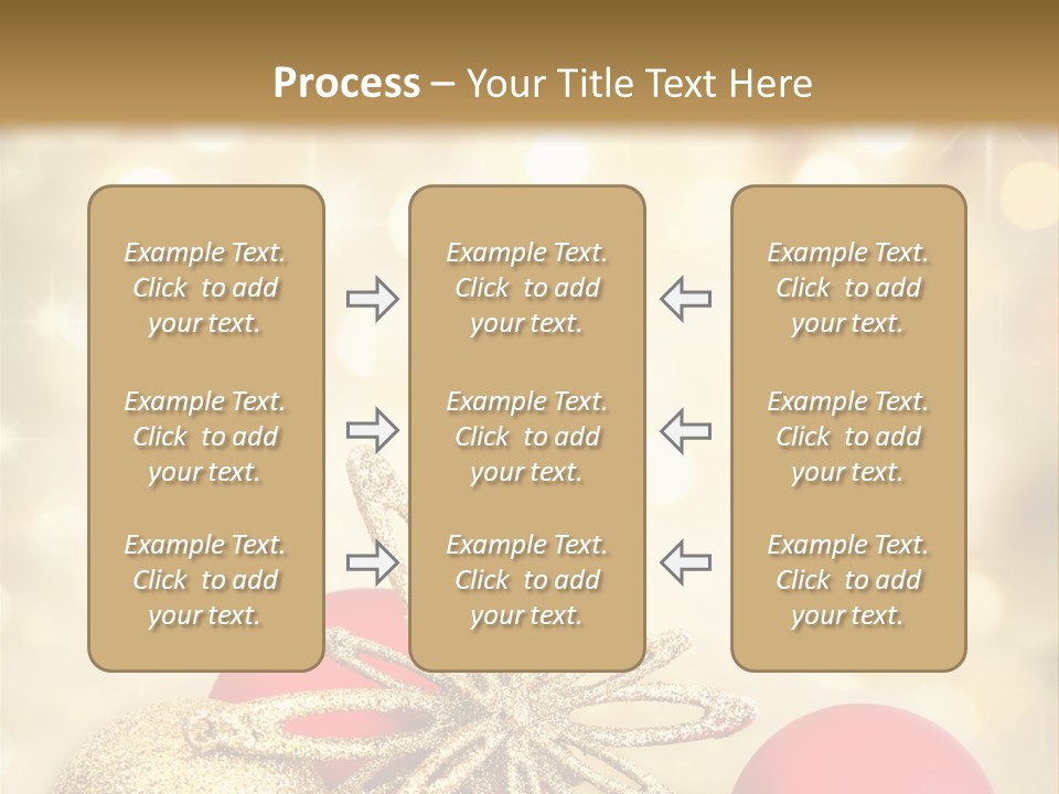 Blurred Golden Seasonal PowerPoint Template