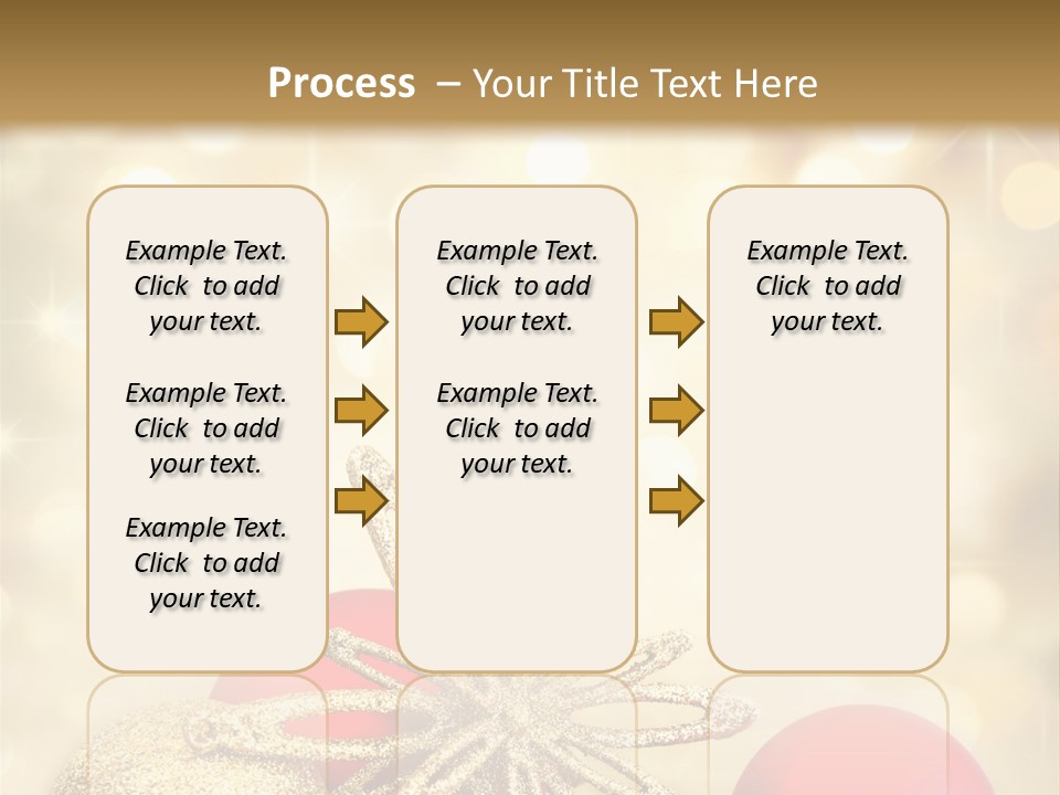 Blurred Golden Seasonal PowerPoint Template