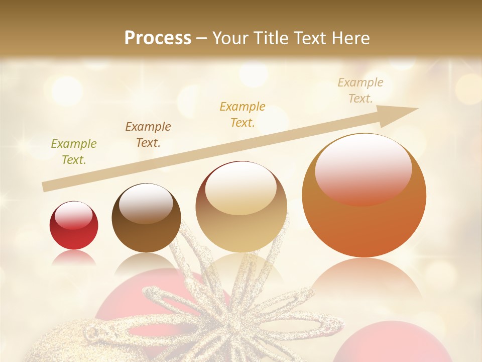 Blurred Golden Seasonal PowerPoint Template
