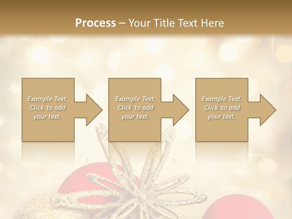 Blurred Golden Seasonal PowerPoint Template