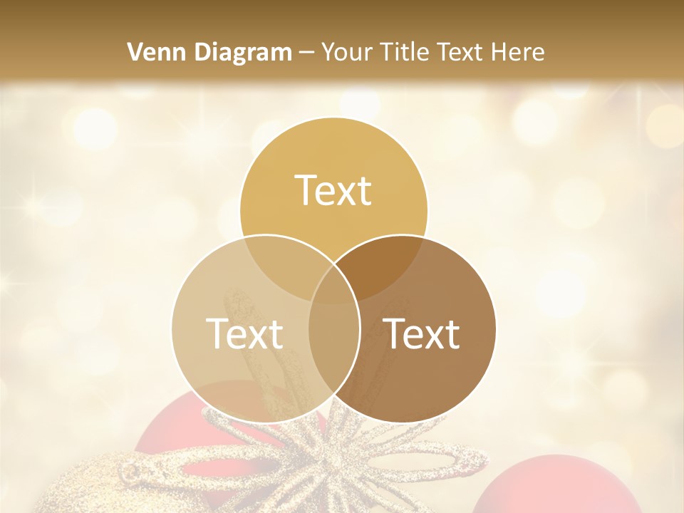 Blurred Golden Seasonal PowerPoint Template