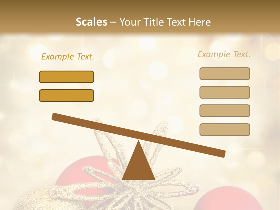 Blurred Golden Seasonal PowerPoint Template