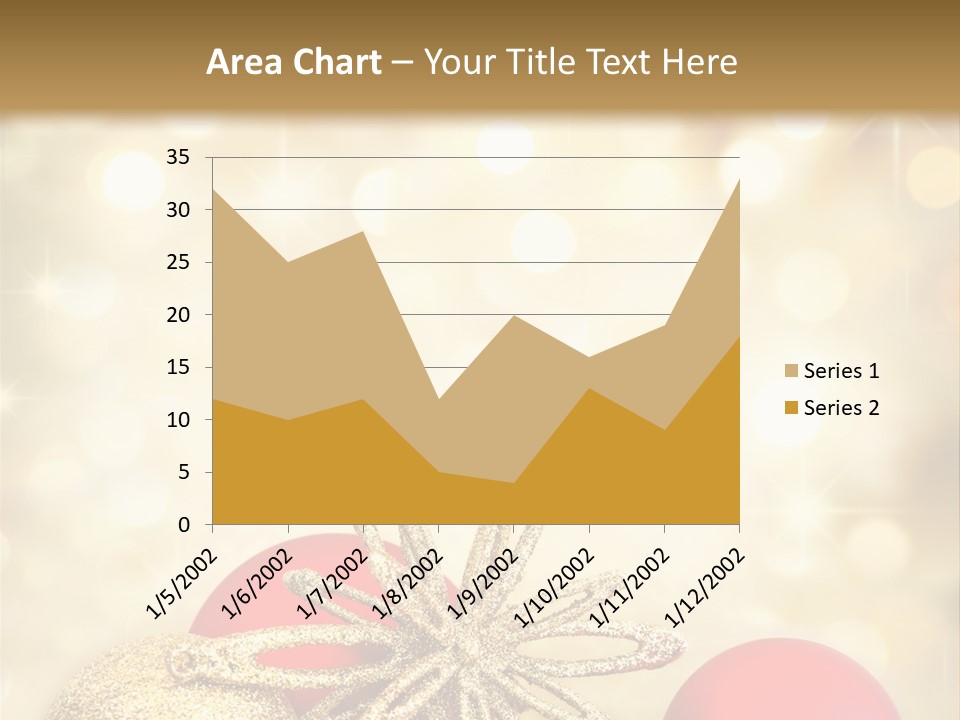 Blurred Golden Seasonal PowerPoint Template