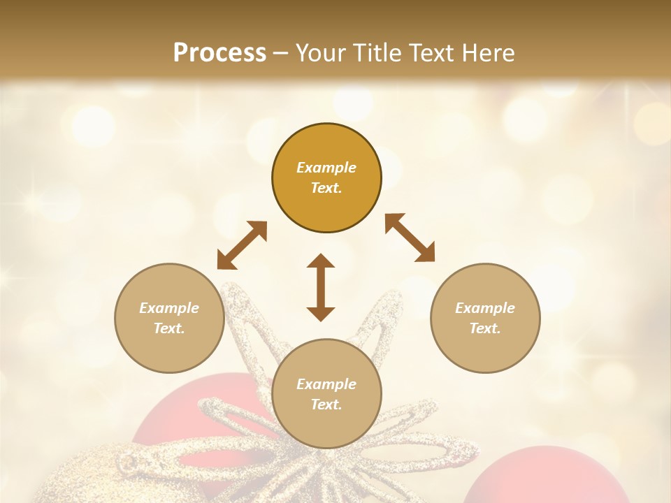 Blurred Golden Seasonal PowerPoint Template