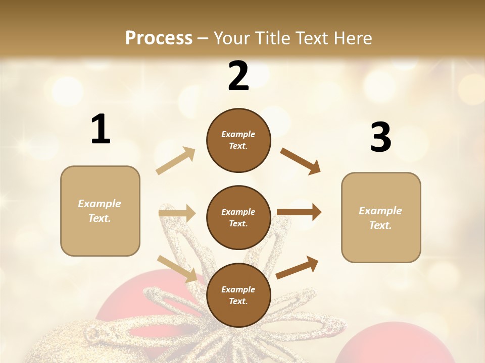 Blurred Golden Seasonal PowerPoint Template