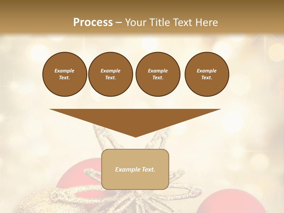 Blurred Golden Seasonal PowerPoint Template