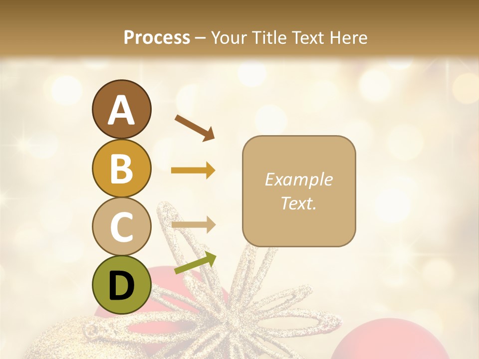 Blurred Golden Seasonal PowerPoint Template