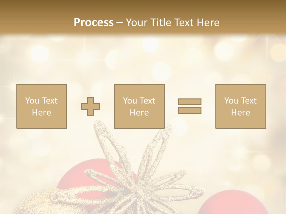 Blurred Golden Seasonal PowerPoint Template