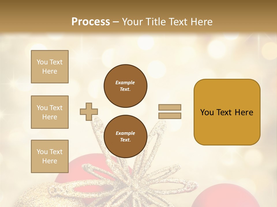 Blurred Golden Seasonal PowerPoint Template