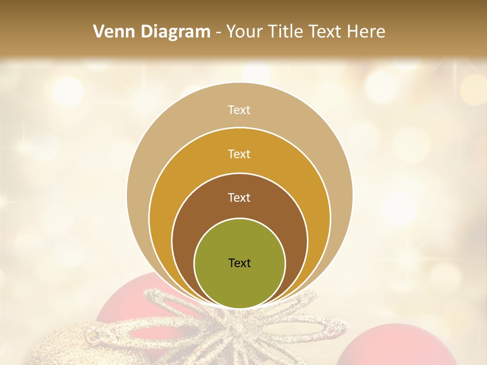 Blurred Golden Seasonal PowerPoint Template