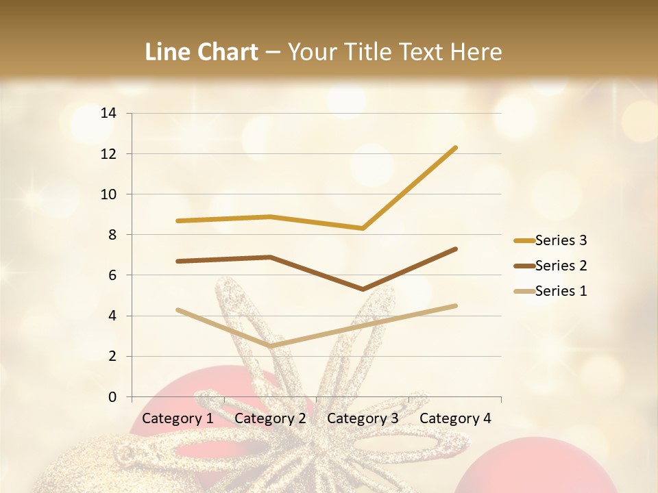 Blurred Golden Seasonal PowerPoint Template