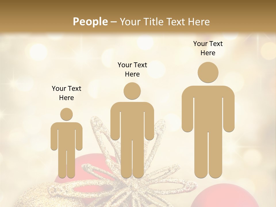 Blurred Golden Seasonal PowerPoint Template