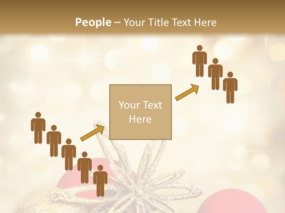 Blurred Golden Seasonal PowerPoint Template