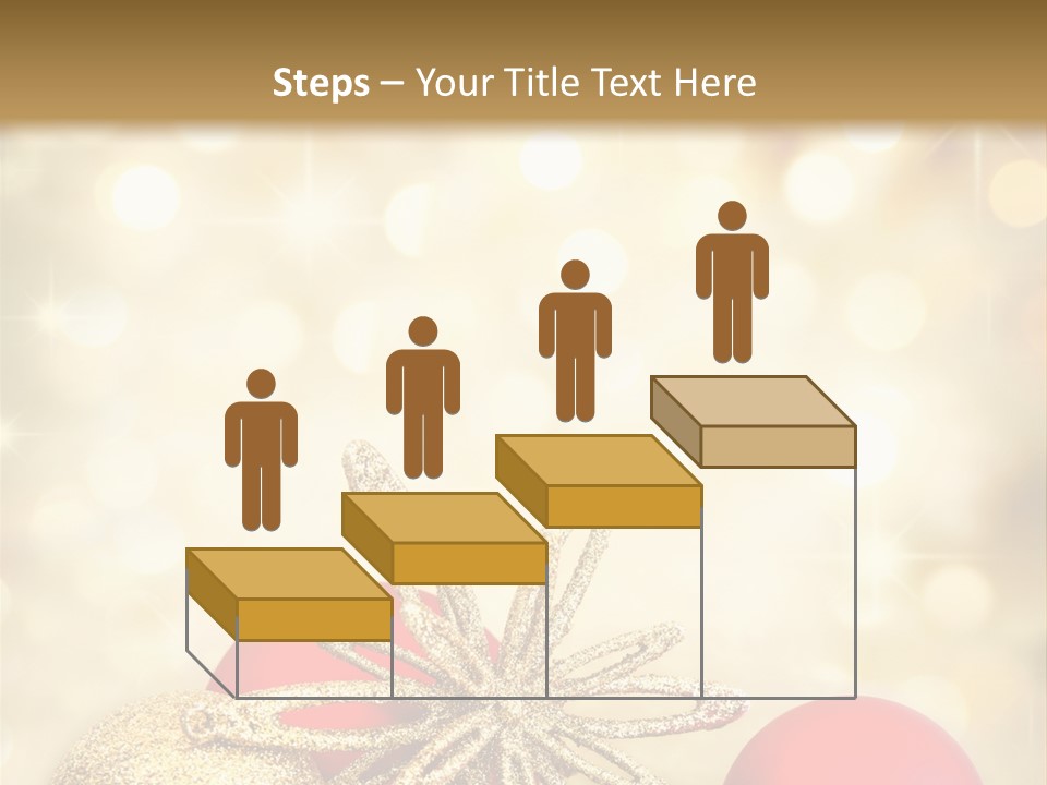 Blurred Golden Seasonal PowerPoint Template