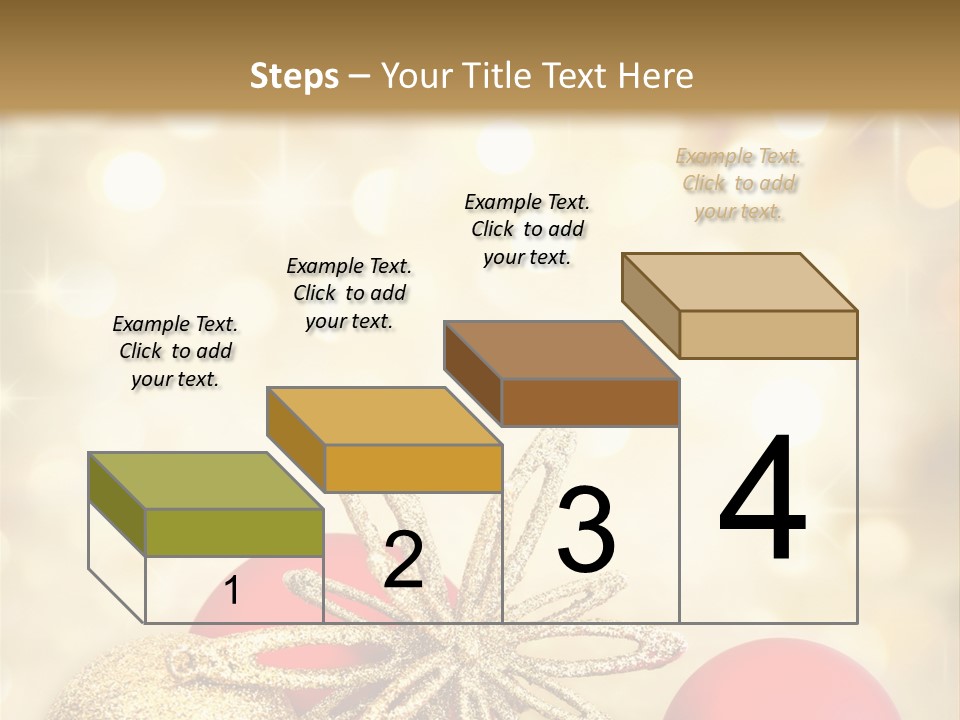 Blurred Golden Seasonal PowerPoint Template