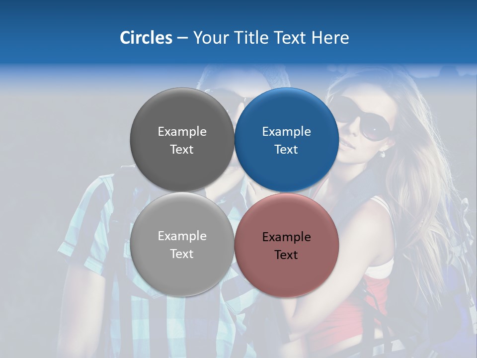 Sport Travel Sunglasses PowerPoint Template