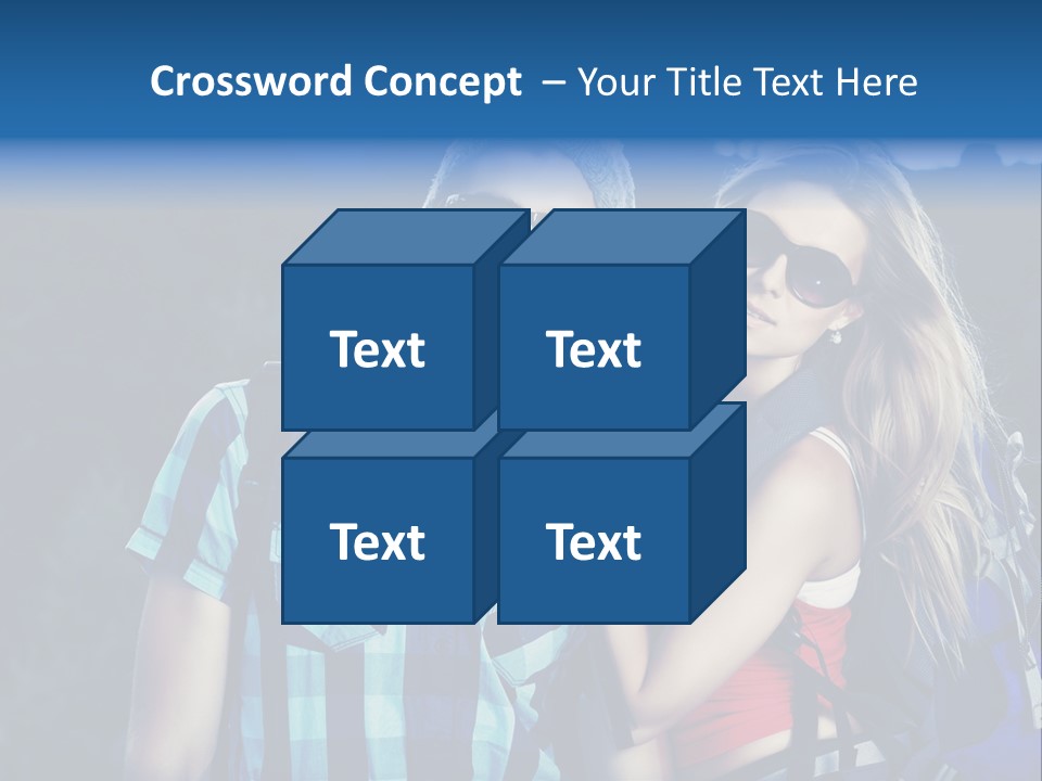 Sport Travel Sunglasses PowerPoint Template