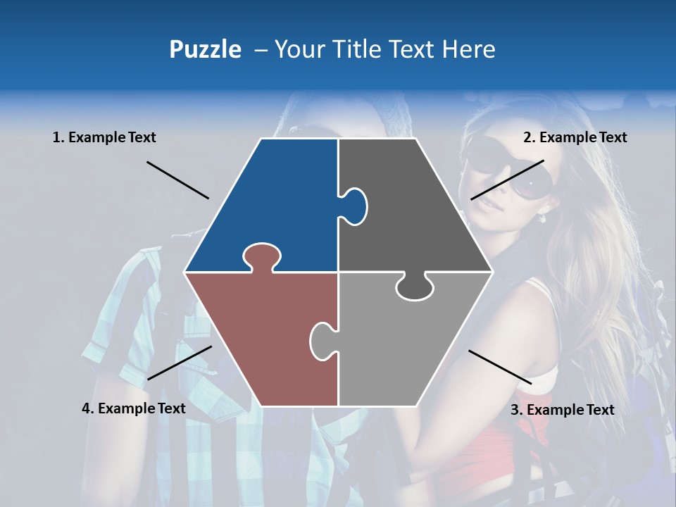 Sport Travel Sunglasses PowerPoint Template