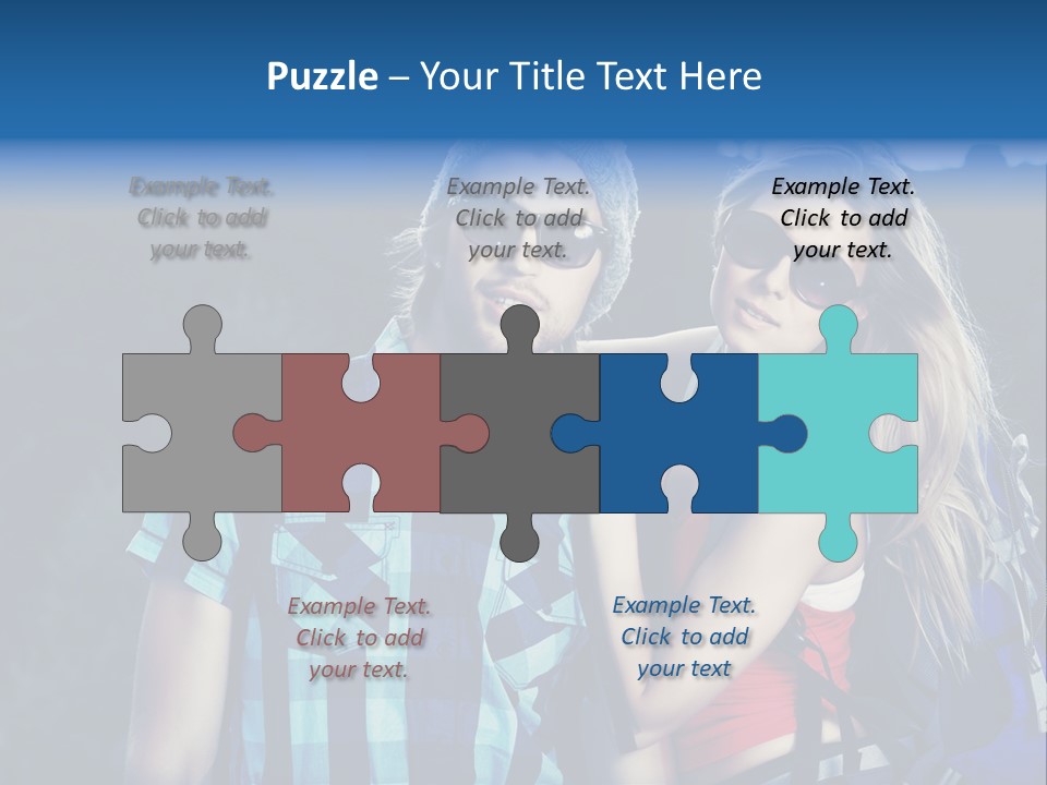 Sport Travel Sunglasses PowerPoint Template