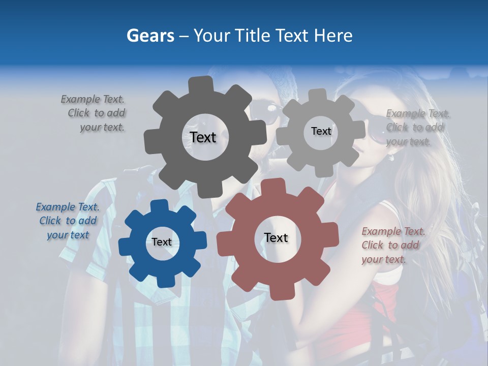 Sport Travel Sunglasses PowerPoint Template