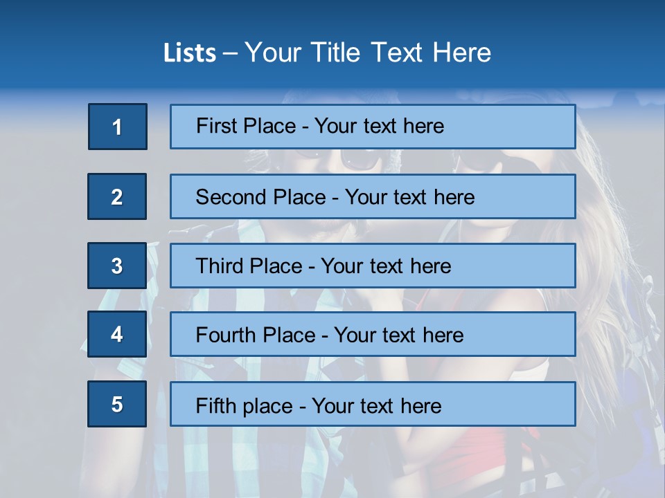 Sport Travel Sunglasses PowerPoint Template