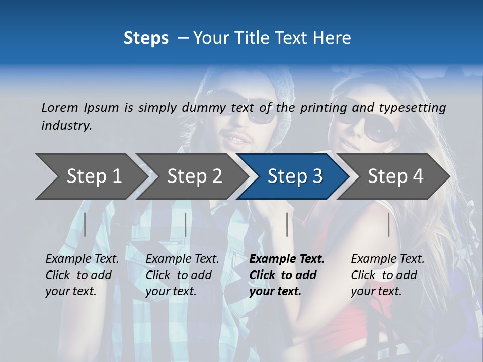 Sport Travel Sunglasses PowerPoint Template