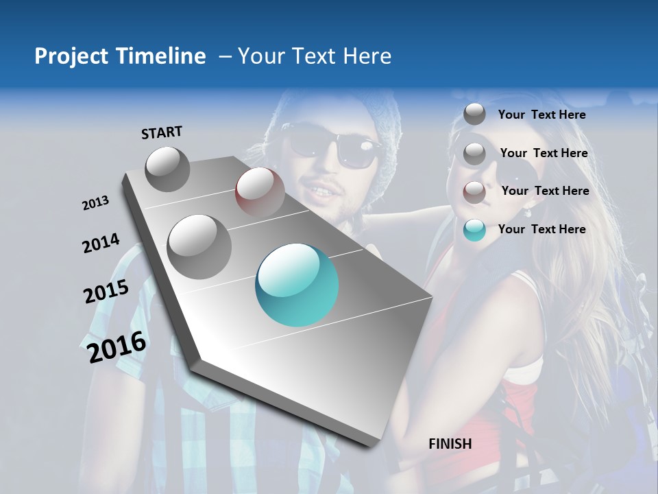 Sport Travel Sunglasses PowerPoint Template