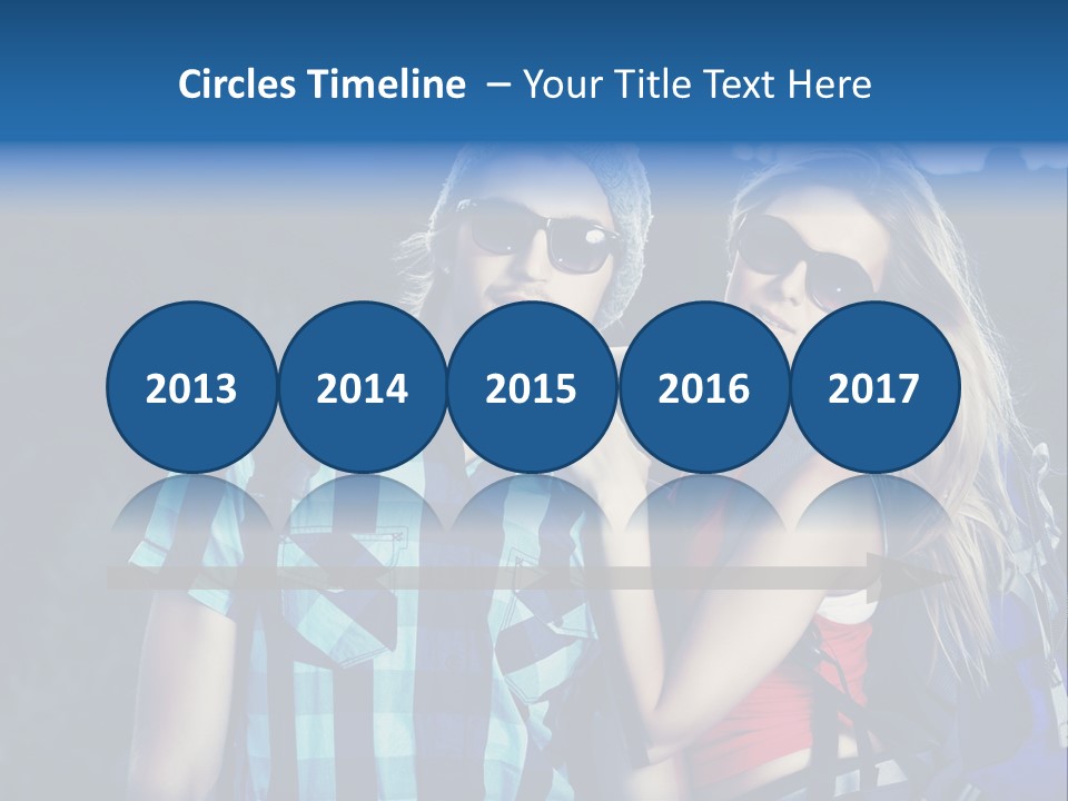 Sport Travel Sunglasses PowerPoint Template