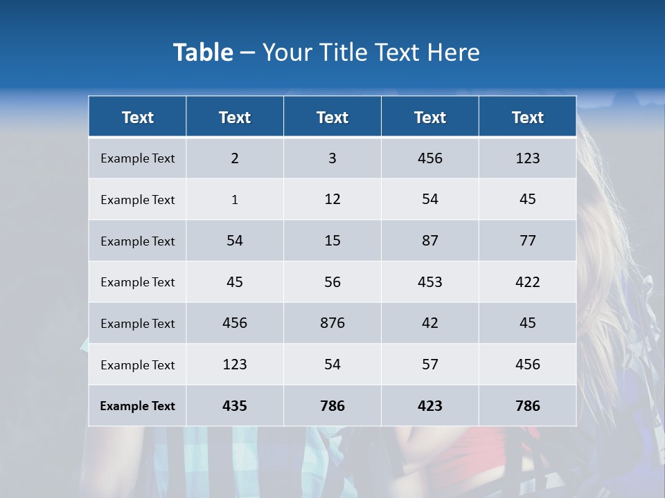 Sport Travel Sunglasses PowerPoint Template